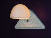 2 Antique White Porcelain Lighting Fixture.  Vintage glass shade. Priced each