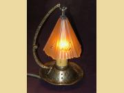 Rarely Seen Antique Storybook Style Bedside Lamp by Lincoln 2 pair available priced per pair