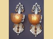 Very Very Deco Vintage Wall Sconces by Lincoln