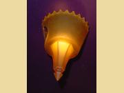 Antique Vintage Amber Slip Shade for Lighting Fixture 2g1