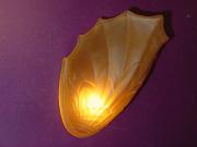 Original Antique Vintage Slip Shade in Clear Frosted or Amber for Antique Light Fixture 1u