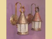 Two Vintage Copper Porch Lights priced each